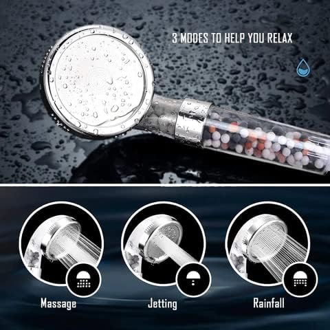 EcoFlow Shower Head - Original Water Saving High Pressure Shower Head with 3 Spray Settings - Standard All Showers Types