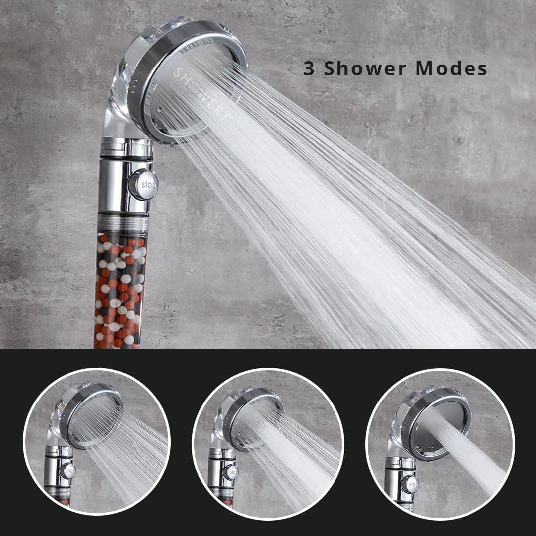 EcoFlow Shower Head - Original Water Saving High Pressure Shower Head with 3 Spray Settings - Standard All Showers Types